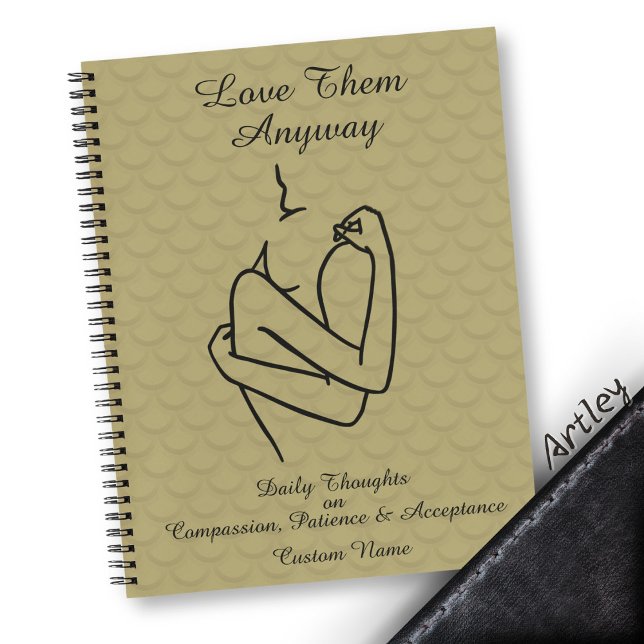 Light Elegant Minimalist Calligraphy Love  Notebook (Creator Uploaded)