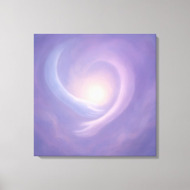 Light Embrace Abstract Spiritual Energy inLavender Canvas Print (Front)