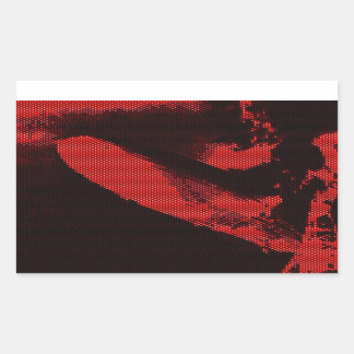 Light Emitting Diode Zeppelin Rectangular Sticker
