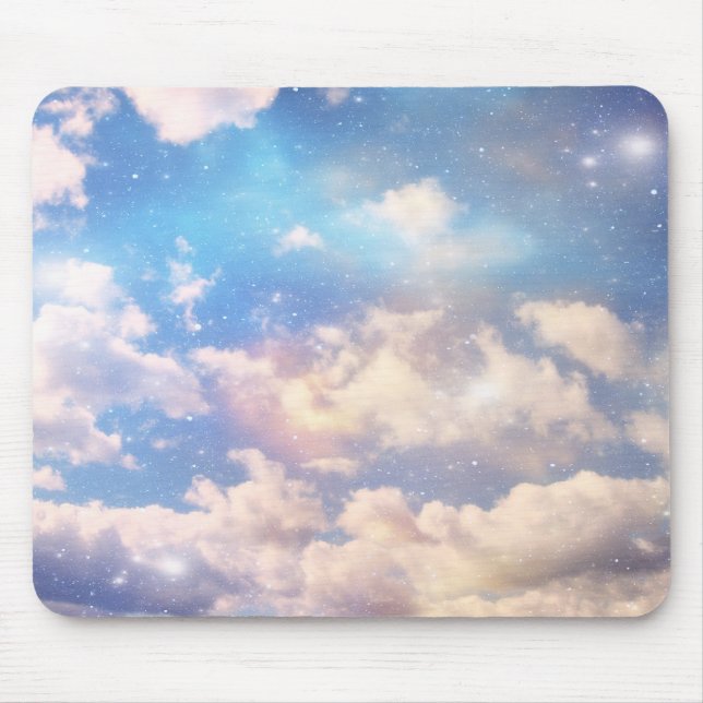 Light Fantasy Clouds Mouse Pad (Front)