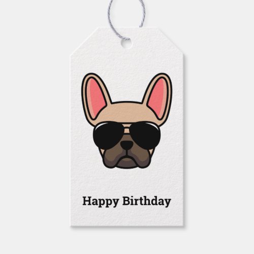 Light Fawn French Bulldog Gift Tags