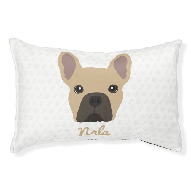 Light Fawn French Bulldog Pet Bed (Front)
