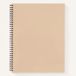 Light Fawn Solid Color Notebook