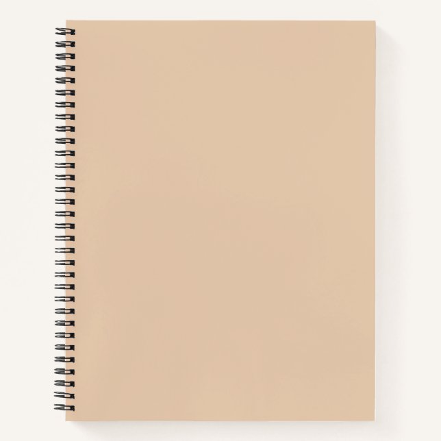 Light Fawn Solid Color Notebook (Front)