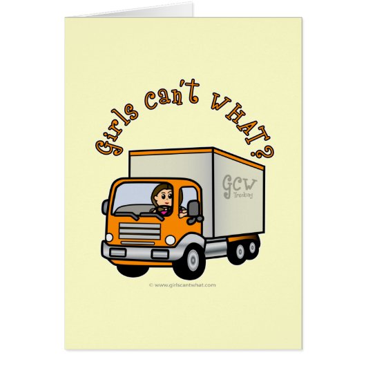 Light Female Truck Driver Cards (Front)