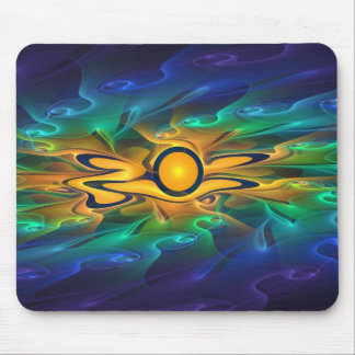 'Light Flame Abstract 163' mousepad