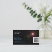 Light Flares Game Testing Business Card (Standing Front)