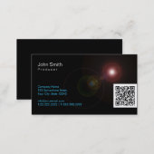 Light Flares QR Producer Business Card (Front/Back)