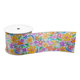 light floral ribbon