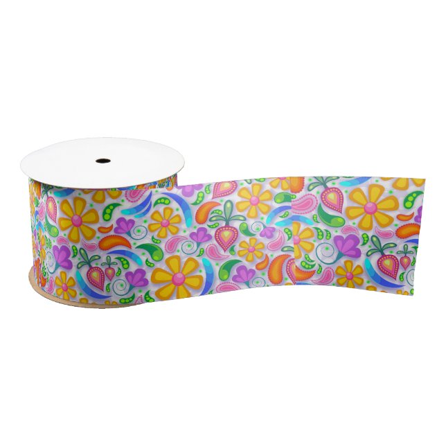 light floral ribbon (Spool)