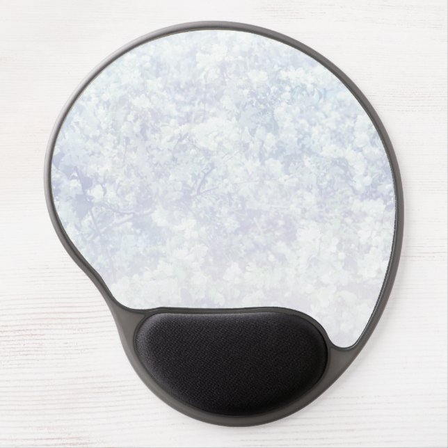 Light Floral Texture Background Template Gel Mouse Pad (Front)