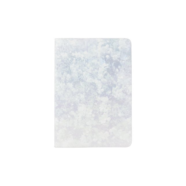 Light Floral Texture Background Template Passport Holder (Front)