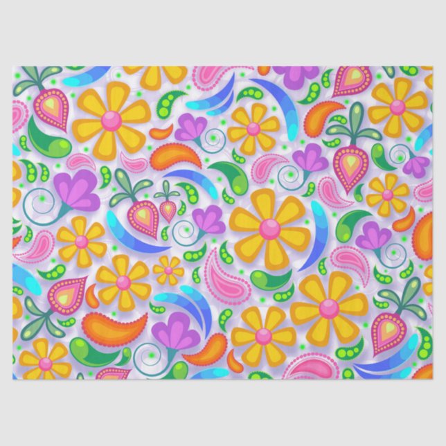 light floral tissue paper (Front)