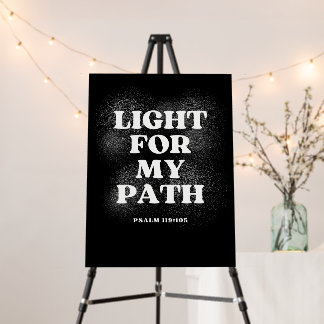 Light for My Path – Psalm 119:105 Foam Board