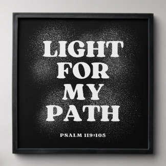 Light for My Path – Psalm 119:105 Peel And Stick Photo Tile