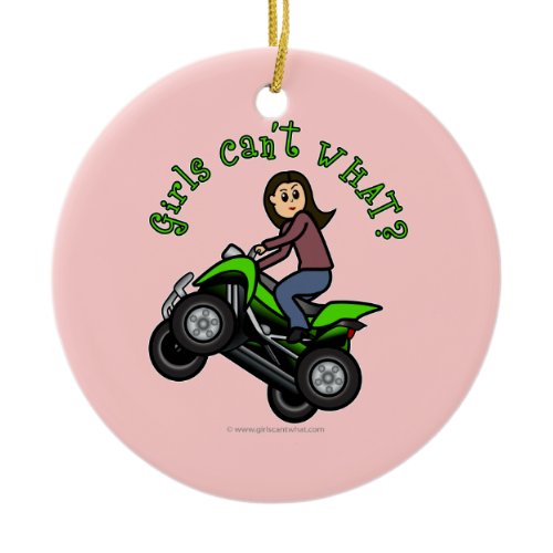 Light Four-Wheeler Ceramic Ornament