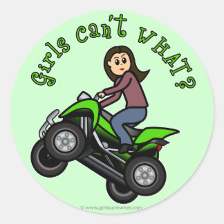 Light Four-Wheeler Classic Round Sticker
