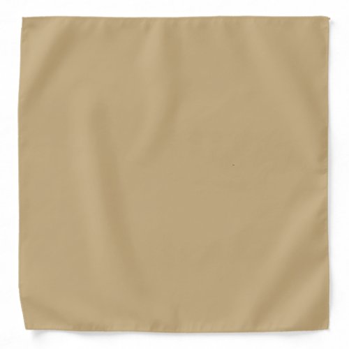 Light French Beige Solid Color Bandana