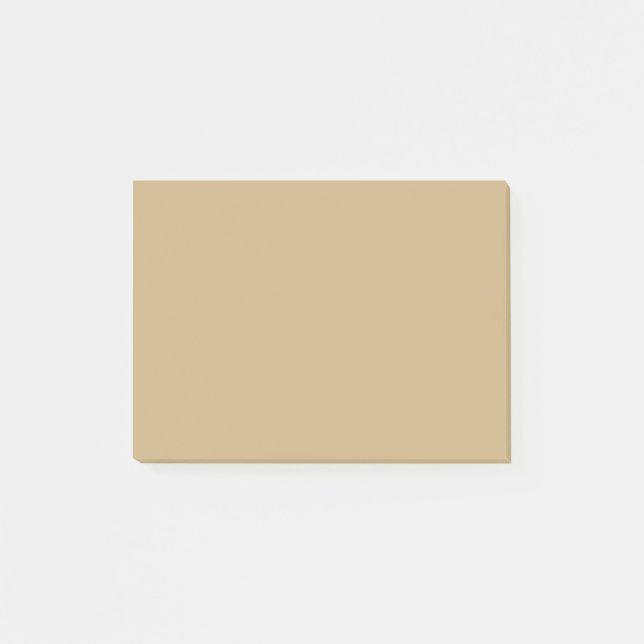 Light French Beige Solid Color Post-it Notes (Front)
