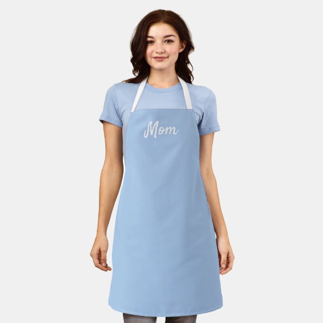 Light French Blue Mom Apron (Worn)
