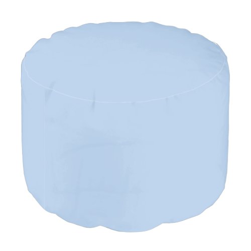 Light French Blue Solid Pouf