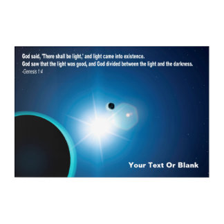 Light From Darkness - Genesis 1:4 Acrylic Print