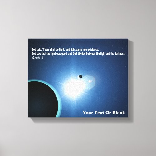 Light From Darkness _ Genesis 14 Canvas Print