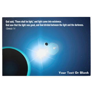 Light From Darkness - Genesis 1:4 Metal Print