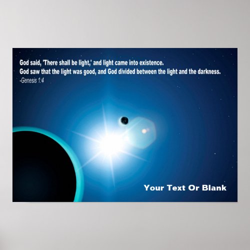 Light From Darkness _ Genesis 14 Poster
