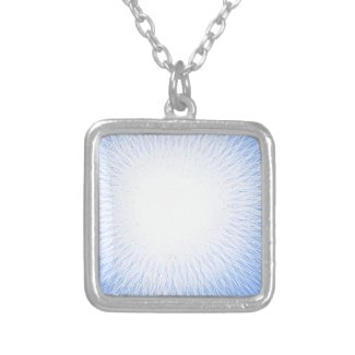 light from heaven silver plated necklace