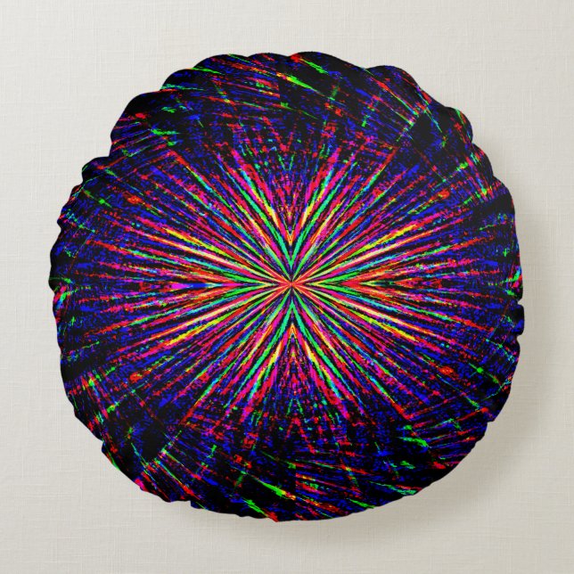 Light fun times..... round pillow (Front)