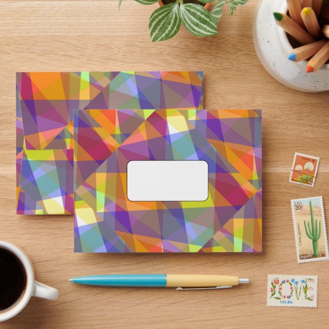 Light Geometric - A2 Envelope (Desk)