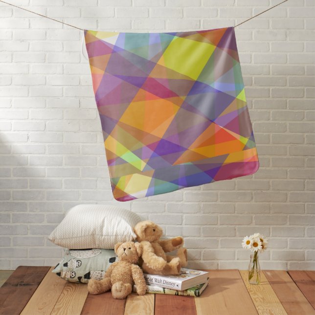 Light Geometric - Baby Blanket (In Situ)