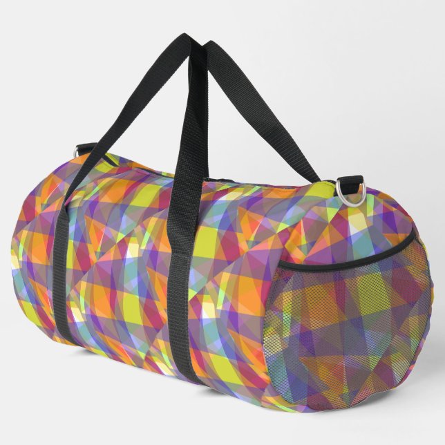 Light Geometric - Duffel Bag (Right Corner)
