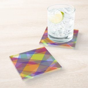 Light Geometric - Glass Coaster