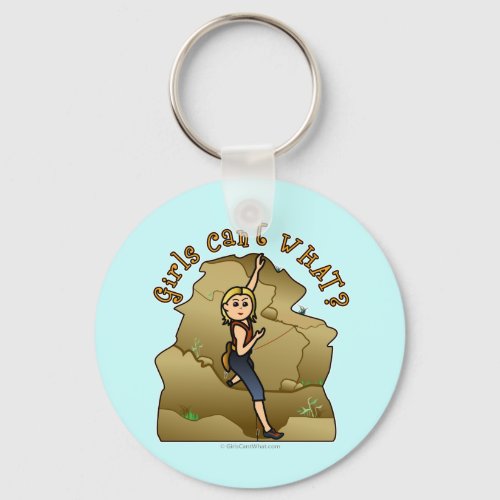 Light Girl Rock Climber Keychain