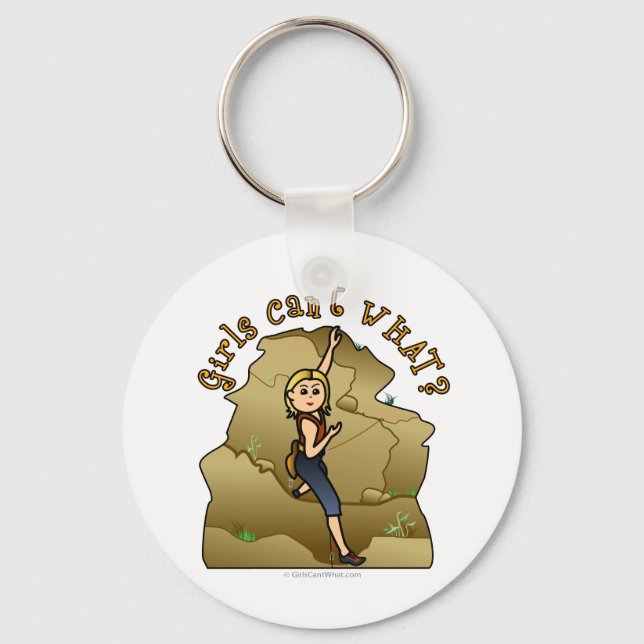 Light Girl Rock Climber Keychain (Front)