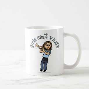 Light Girl Trumpet Player Coffee Mug