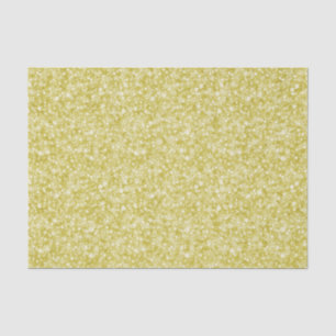 Light Gold Faux Glitter & Sparkles Pattern Tissue Paper