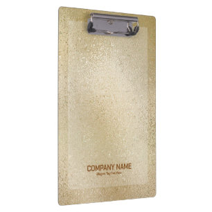 Light gold iridescent shimmering glass texture clipboard