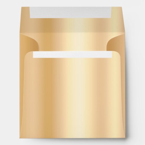 Light Gold Shimmer Ombre Foil Glam Envelope