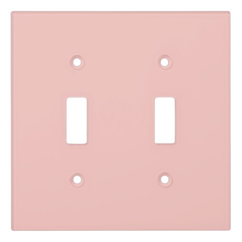 Light Gossamer Pink Solid Color Pastel Pink Light Switch Cover
