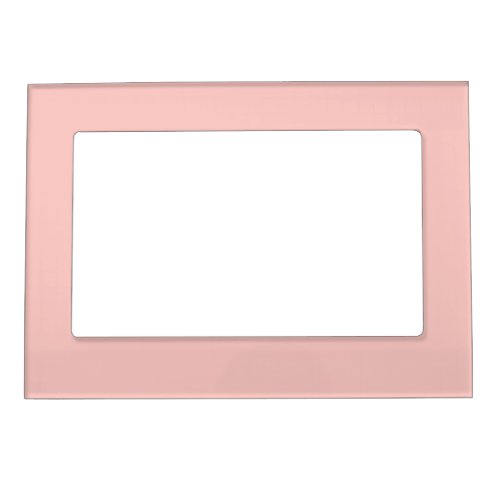 Light Gossamer Pink Solid Color Pastel Pink Magnetic Frame