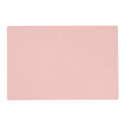 Light Gossamer Pink Solid Color Pastel Pink Placemat