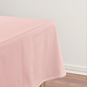 Light Gossamer Pink, Solid Color Pastel Pink Tablecloth