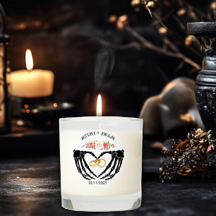 Light Gothic Skeleton Hands Wedding Scented Candle