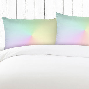 Light Gradient Ombre Rainbow Pastel Aesthetic Pillow Case