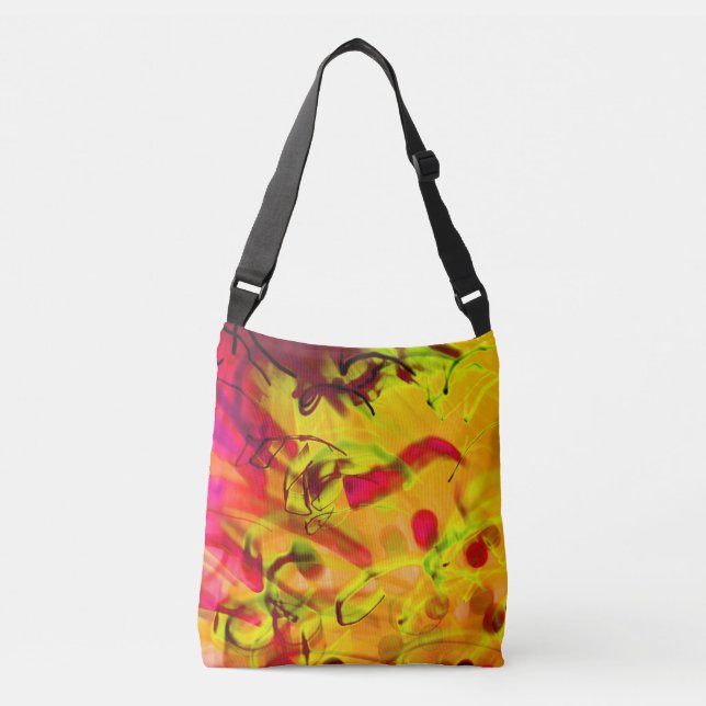 Light Graffiti Urban Graphic Art modern abstract   Crossbody Bag (Front)
