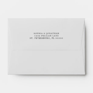 Light Gray A6 Wedding Invitation Envelope