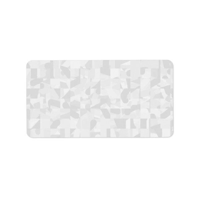 Light Gray Abstract Pattern. Label (Front)